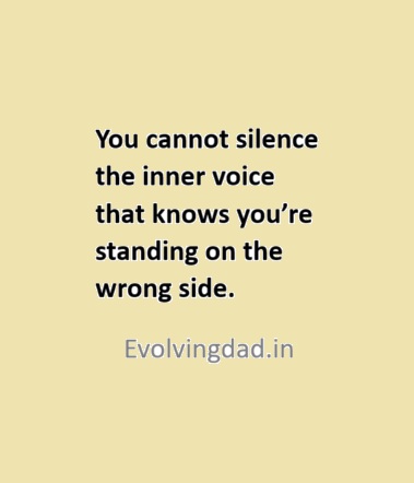 Geeta quote about our inner voice which always shows us the truth