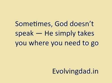 Geeta quote saying how God takes us where we need to go