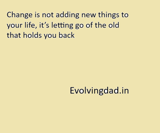 Quote image stating what real change is