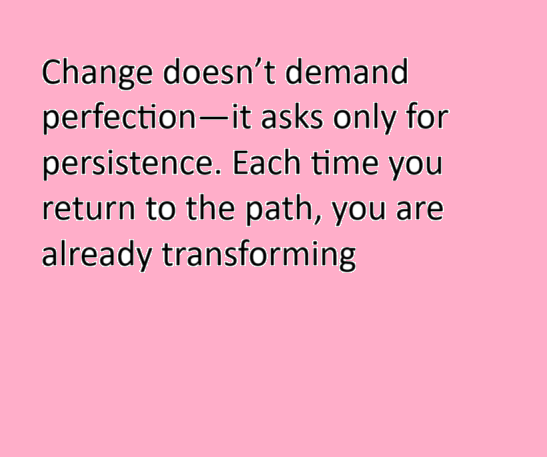 Quote image explaining what real change is